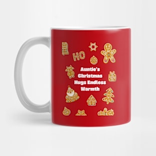 Auntie's Christmas hugs, endless warmth. Mug